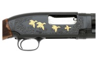 Custom Engraved and Gold Inlaid Winchester Model 12 Pigeon Grade Shotgun - 2