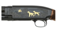 Custom Engraved and Gold Inlaid Winchester Model 12 Pigeon Grade Shotgun - 3