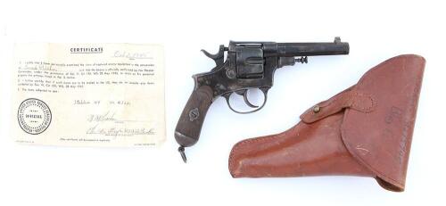 Italian Model 1889 Bodeo Double Action Revolver by Glisenti with Capture Papers