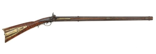 Unmarked Swivel Breech Percussion Double Rifle