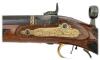 Elegant Austrian Fullstock Percussion Jaeger Rifle with Gold Appointments by Pirko - 8