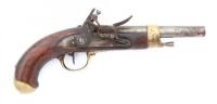 French Model AN XIII Flintlock Holster Pistol by St. Etienne