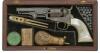 Rare Cased & Engraved Colt Model 1849 Pocket Percussion Revolver with Mother-of-Pearl Grips