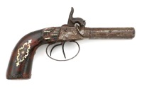 European Percussion Double Barrel Pistol