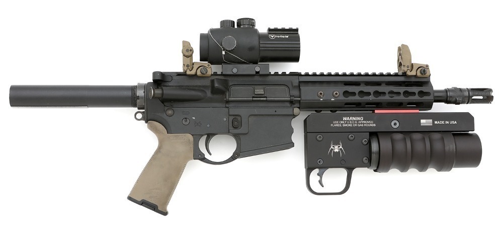 Smi Model SMI Model SMI-15 Semi-Auto Pistol with Spikes Tactical Havoc 37mm Launcher