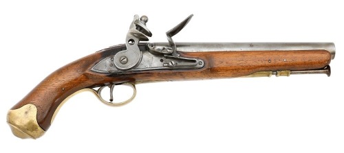 Unmarked Reproduction Tower Flintlock Single Shot Pistol