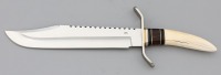 Massive Ivory Handle Bowie by Hinson