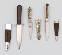 Pair Of IC.CUT Silver Collection Hunting Knives