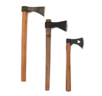 Trio Of Throwing Hatchets and Tomahawks