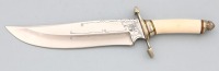 Custom Ivory Handle Bowie By Mitchell