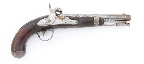 Converted Model 1843 Percussion Pistol by Johnson