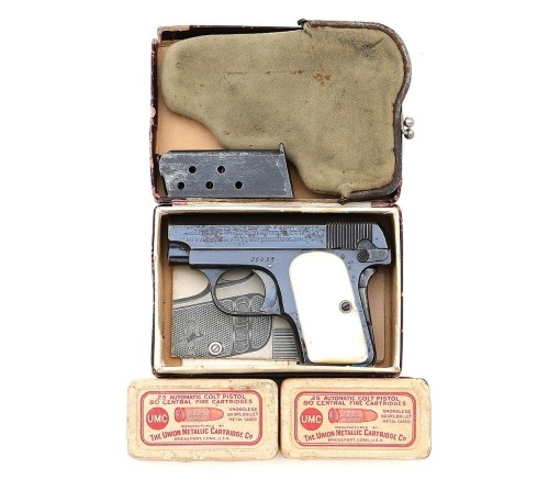 Colt Model 1908 Vest Pocket Semi-Auto Pistol with Box & Accessories