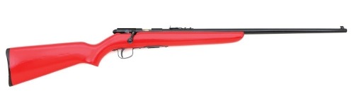 Very Rare Harrington & Richardson Model 865 Plainsman Deluxe Bolt Action Rifle with Factory “Hunter Safety Red” Stock