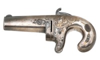 Very Fine Moore&rsquo;s Patent Firearms Co. No. 1 Deringer Pistol - 2