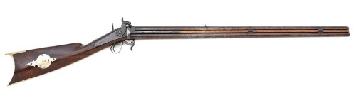 Attractive New York Over Under Percussion Double Rifle by B. C. Wood