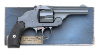 Excellent Harrington & Richardson Large Frame Hammerless Automatic Revolver with Box