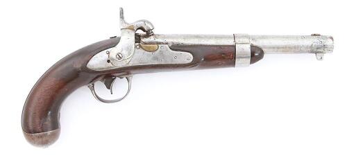 Converted Model 1843 Percussion Pistol by Johnson