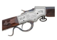 Attractive Custom Engraved Stevens Favorite Falling Block Sporting Rifle - 2