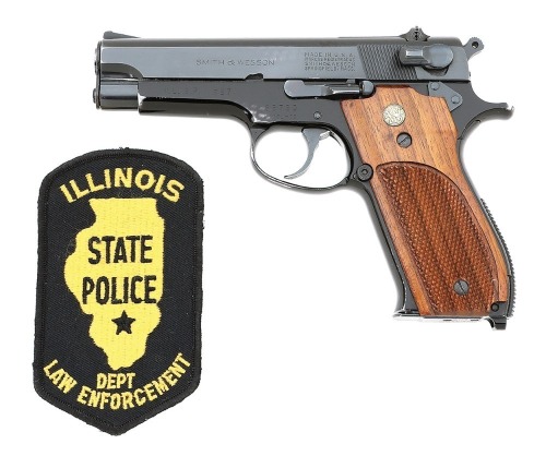 Smith & Wesson Model 39 Semi-Auto Pistol Identified To The Illinois State Police