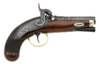 British Percussion Pocket Pistol by Thomas Phillips