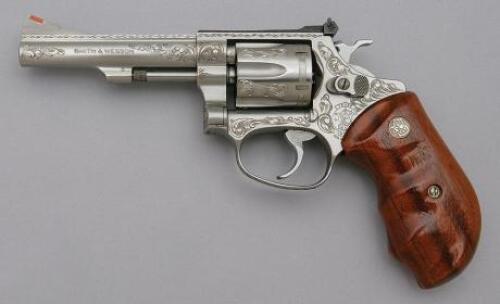 Engraved Smith & Wesson Model 631 Kit Gun Revolver by John Adams