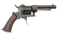 Belgian Pinfire Double Action Revolver