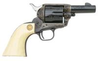 Factory Engraved Colt Third Generation Single Action Army Sheriffs Model Revolver