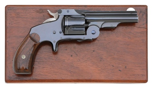 Wonderful and Unique Factory Cased Smith & Wesson 38 First Model Baby Russian Revolver