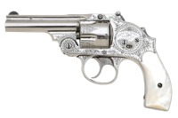 Interesting Engraved American Arms Co. Double Action Pocket Revolver - 2