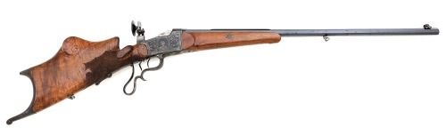 German Original System Buchel Schuetzen Rifle