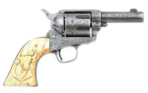 Extremely Rare, Documented and Highly Desirable New York Engraved Colt Single Action Army Sheriff's Model Revolver Shipped "Soft"