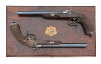 Exceptional Cased Pair of French Percussion Target Pistols by Devisme - 2