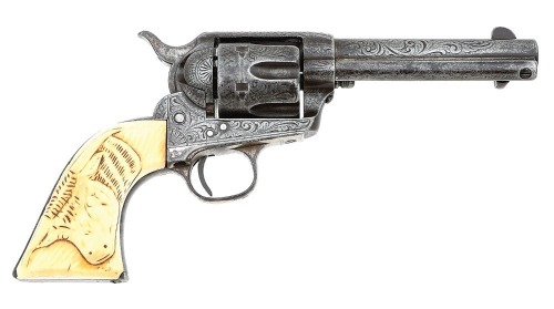 Extremely Rare Documented New Mexico Shipped Factory Engraved Colt Single Action Army Revolver