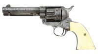 Extremely Rare Documented New Mexico Shipped Factory Engraved Colt Single Action Army Revolver - 2