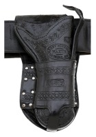 Extremely Fine 19th Century Tooled Leather Holster by Henry Nordhaus of Deming, New Mexico - 3