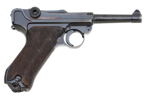 Rare German Police S/42 P.08 Luger Pistol by Mauser