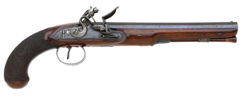 British Flintlock Officers Pistol by John Richards