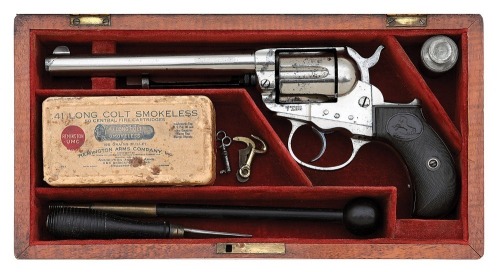 Fine Cased Colt Model 1877 Thunderer Double Action Revolver