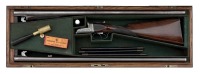 Cased Westley Richards Boxlock Double Shotgun Two Barrel Set