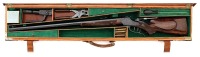 Fine Custom Engraved Winchester Model 1885 High Wall Express Rifle with Huey Gun Case