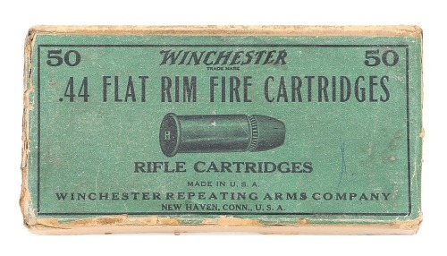 Full Box of Winchester 44 Flat Rimfire Ammunition