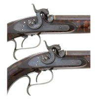 Fabulous Pair Of American Percussion Pistols by Schneider & Co. Of Memphis Made For Samuel Vance - 5