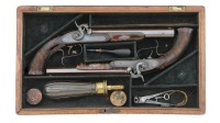 Fabulous Pair Of American Percussion Pistols by Schneider & Co. Of Memphis Made For Samuel Vance - 6