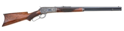 Fine Custom Engraved Winchester Model 1886 Deluxe Lever Action Rifle