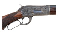 Fine Custom Engraved Winchester Model 1886 Deluxe Lever Action Rifle - 4