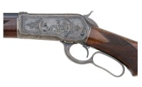 Fine Custom Engraved Winchester Model 1886 Deluxe Lever Action Rifle - 5