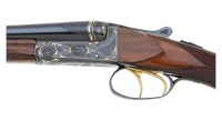 Lovely Custom Engraved & Gold-Inlaid Belgian Smallbore Boxlock Double Shotgun with Francotte Markings - 5