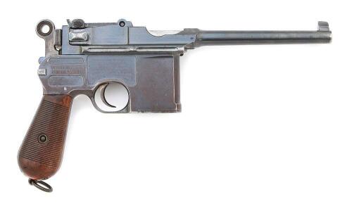 German C96 Large Ring Semi-Auto Pistol by Mauser Oberndorf with New York Retailer Markings
