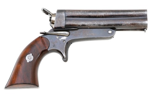 Fine Belgian Copy of a Sharps Four-Barrel Pepperbox