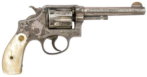 Fine Oscar Young Engraved Smith & Wesson Model 1899 Revolver